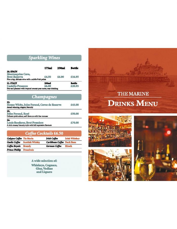 Food + Drink The Marine Pub Eastbourne