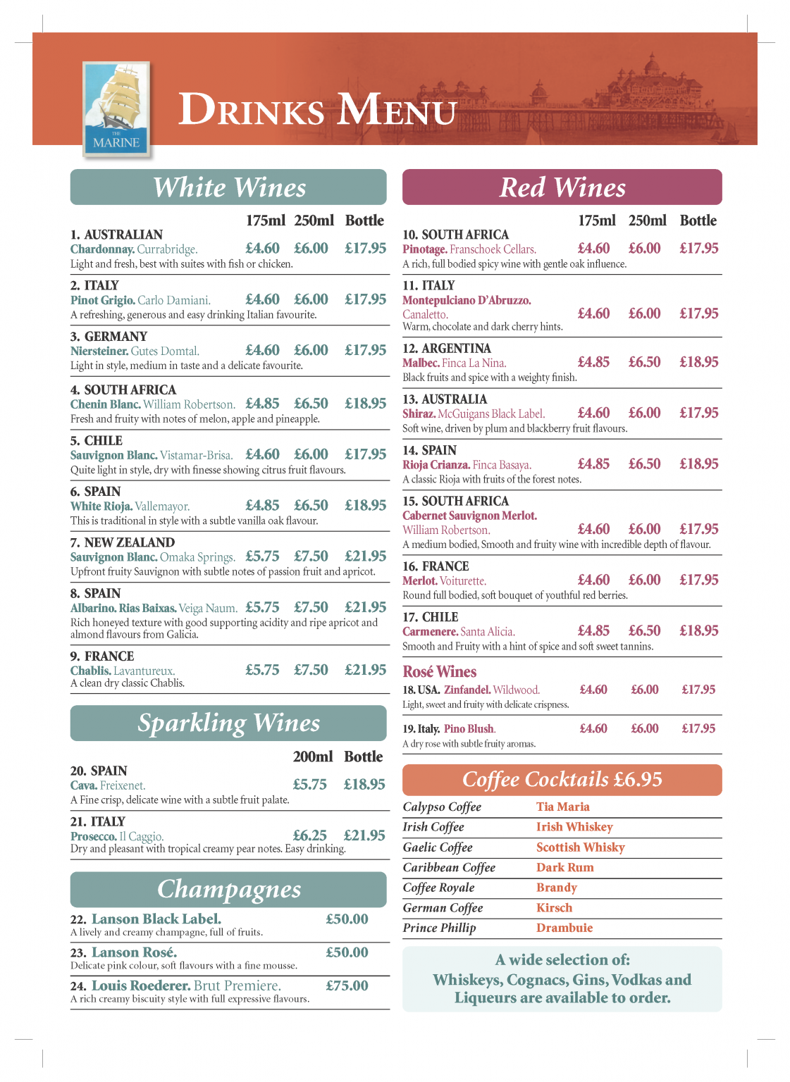 Food & Drink The Marine Pub Eastbourne